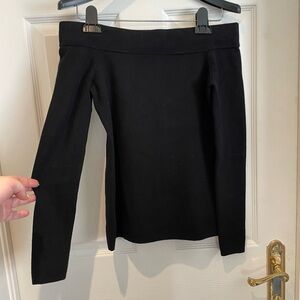 CLUB MONACO off the shoulder long sleeve